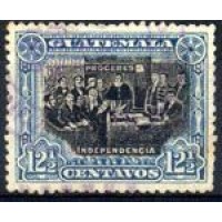GUATEMALA - Y 137 (1907) DECLARAÇÃO DA INDEPENDÊNCIA  EM 1821 - SELO USADO