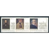 ROMÊNIA - Y 2397/99 (1938) - 125 ANOS  REVOLUÇÃO DE 1848 - SERIE 3 SELOS MINT