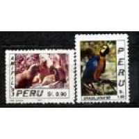 PERU - Y 997/98 (1993) - AMIFIL 93 E BRASILIANA 93 - EXPOS FILATELICAS INTERNACIONAIS - SERIE 2 SELOS MINT 