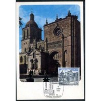 ESPANHA - MAXIMO POSTAL COM O SELO Y 2465 (1986) - CATEDRAL DA CIDADE RODRIGO