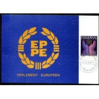 LUXEMBURGO - MAXIMO POSTAL COM  SELO Y 1047 (1984) - PARLAMENTO EUROPEU