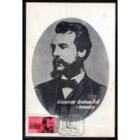 PORTUGAL - MAXIMO POSTAL COM O SELO Y 1288 (1976) - CENT. PRIMEIRA LIGAÇÃO TELEFÔNICA - ALEXANDER GRAHAM BELL