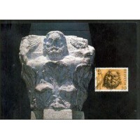 SUIÇA - MAXIMO POSTAL COM O SELO Y 1185 (1983) - CAPITEL GALO-ROMANICO