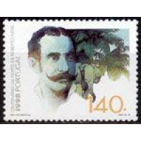 PORTUGAL - Y 2212 (1998) CENTENÁRIO DA MORTE DO EXPLORADOR ROBERTO IVENS - RETRATO E ELEFANTE - SELO MINT