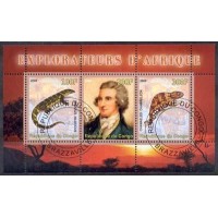 Congo - Camaleao - Lagarto - Explorado - 2008 - Série carimbada.