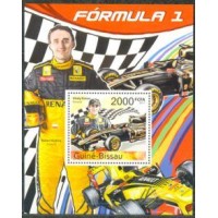 GUINÉ BISSAU - ANO 2012  - PILOTO DA FÓRMULA 1 - BLOCO MINT