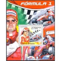 GUINÉ BISSAU - ANO 2012 - FÓRMULA 1,FERNANDO ALONSO - BLOCO MINT