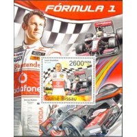 GUINÉ BISSAU - ANO 2012 - FÓRMULA 1,LEWIS HAMILTON - BLOCO MINT