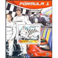 GUINÉ BISSAU - ANO 2012 - FÓRMULA 1,MICHAEL SCHUMACHER - BLOCO MINT