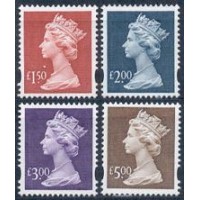 Inglaterra - Efígies da Rainha - Série com 4 selos - mint - (Yvert 2083/86).