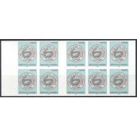 Andorra Francesa - Caderneta com 10 selos autoadesivos.