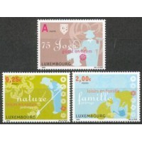 Luxemburgo - 2003 - Natureza - Série completa com 3 selos - mint.
