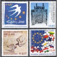 Grécia - 2003 - Série completa com 4 selos - mint.