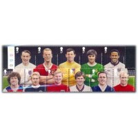 INGLATERRA - HERÓIS DO FUTEBOL INGLÊS, SÉRIE COM 11 SELOS MINT - ANO 2013 