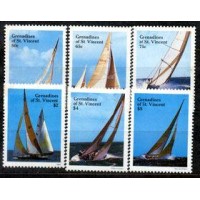 GRENADINE DE ST.VINCENT - ESPORTE 1988 - Y 532/-37 (1988) - ESPORTES NAUTICOS - COPA AMERICA - VELEIROS - SERIE 6 SELOS MINT