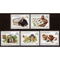 Guernsey - Frederik Corbin Lukis - Série completa com 5 selos - mint - (Yvert 423/27).