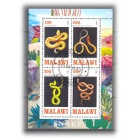 MALAWI - FAUNA - BLOCO CARIMBADO 