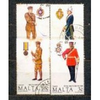 MALTA - Y 825/828 (1990) SÉRIE DE 4 SELOS USADOS