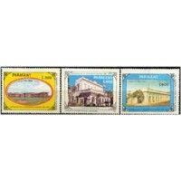 PARAGUAI Y2519/21 - CENTENÁRIO DA UNIVERSIDADE NACIONAL 1990 - SÉRIE COM 3 SELOS MINT - ANO 2013 