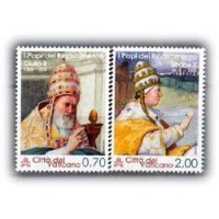 VATICANO - ANO 2014 - OS PAPAS DO RENASCIMENTO,SÉRIE COM 2 SELOS MINT