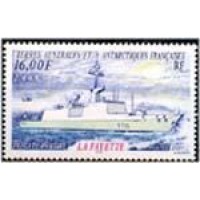 ANTÁRTICA FRANCESA Y289 - FRIGADA LA FAYETTE-NAVIO 2001 - SELO MINT - ANO 2013
