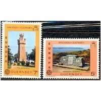 GUERNSEY Y156/57 - TEMA EUROPA-MOVIMENTOS 1978 - SÉRIE COM 2 SELOS MINT - ANO 2013