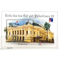 VIETNÃ - BL.100 - PHILEXFRANCE-EDIFÍCIOS 1999 - BLOCO MINT - ANO 2013 