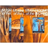 BUTÃO - BL.391 - COGUMELOS DO MUNDO 1999 - SÉRIE COM 3 BLOCOS MINT - ANO 2013