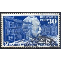 Alemanha Federal - 75º Aniversário da UPU - MI 116 - Y (BIZONA) 82 (1949) 75 º ANIVERSÁRIO DA UPU - H.VON STEPHAN - SELO USADO 