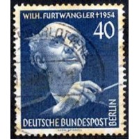 Alemanha Berlin - Festival de Música - MI 128 - Y 113 (1953) FESTIVAL DE MÚSICA E ANIVERSÁRIO DA MORTE DE WILLELM  FUTWANGLER - USADO 