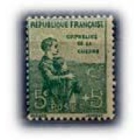 FRANÇA - Y149 (1917/18)-PRÓ ÓRFÃOS DE GUERRA,5C VERDE SELO MINT DE 1 SÉRIE DE 8 - ANO 2013