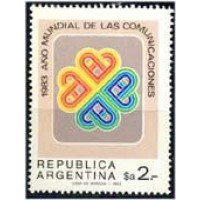 ARGENTINA - ANO 2013 - Y138 (1983)-ANO MUNDIAL DAS COMUNICAÇÕES,EMBLEMA DO ANO SELO MINT