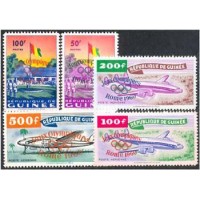 GUINÉ - ANO 2013 - Y39/40+A 11/13 (1960)-JOGOS OLIMPÍCOS DE ROMA,SÉRIE COM 5 SELOS MINT