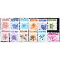 TOGO - ANO 2013 - Y1688U/1688AF (1999)-SÉRIE CORRENTE,FLORES DIVERSAS,SÉRIE COM 12 SELOS MINT