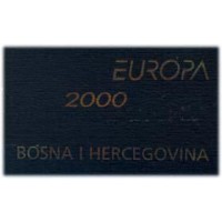 BÓSNIA HERZEGOVINA - Y C-320 (2000) - TEMA EUROPA - CADERNETA TIRA HORIZONTAL 4 SELOS MINT