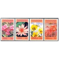 TANZÂNIA - ANO 2013 TANZÂNIA - Y281/84 (1986)-FLORES DA TANZÂNIA,SÉRIE COM 4 SELOS MINT