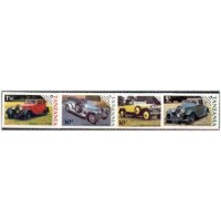 TANZÂNIA - ANO 2013 - Y267/270 (1986)-CENTENÁRIO DO AUTOMÓVEL,CARROS ANTIGOS IDENTIFICADOS,SÉRIE COM 4 SELOS MINT