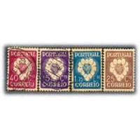 PORTUGAL - Y588/91 (1938) - CONGRESSO INTERNACIONAL DO VINHO A PORTO, SÉRIE COM 4 SELOS USADOS - ANO 2013 