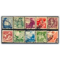 PORTUGAL - Y616/25 (1941) - TRAJES TÍPICOS REGIONAIS , SÉRIE COM 10 SELOS USADOS - ANO 2013 