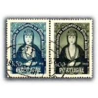 PORTUGAL - Y795/96 (1953) - 5° CENTENÁRIO DO NASCIMENTO DA PRINCESA ST. JOANA, SÉRIE COM 2 SELOS USADOS - ANO 2013 