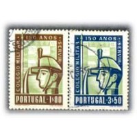 PORTUGAL - Y811/12 (1954) - 150 ANOS DO COLÉGIO MILITAR, SÉRIE COM 2 SELOS USADOS - ANO 2013 