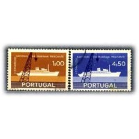 PORTUGAL - Y851/52 (1958) - 2° CONGRESSO DA MARINHA MERCANTIL, SÉRIE COM 2 SELOS USADOS - ANO 2013
