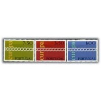 PORTUGAL - Y1107/09 (1971)-TEMA EUROPA SÉRIE COM 3 SELOS NOVOS COM MARCA DE CHARNEIRA - ANO 2013 