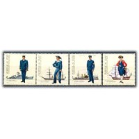 PORTUGAL - Y1565/68 (1983) - UNIFORMES MILITARES, SÉRIE COM 4 SELOS MINT - ANO 2013 