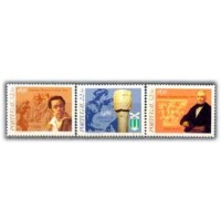PORTUGAL - Y1673/75 (1986) - DATAS HISTÓRICAS DE PORTUGAL, SÉRIE COM 3 SELOS MINT - ANO 2013 