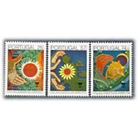 PORTUGAL - Y1694/96 (1987) - ANO EUROPEU DO MEIO AMBIENTE, SÉRIE COM 3 SELOS MINT - ANO 2013 