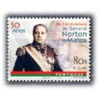 PORTUGAL - Y2311 (1999) - 50 ANOS DA CANDIDATURA DO GENERAL NORTON DE MATOS, SELO MINT - ANO 2013 