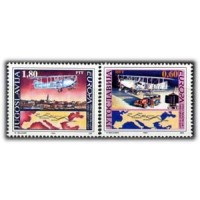 YUGOSLÁVIA - Y2517/18 (1994) - TEMA EUROPA-AS DESCOBERTAS, SÉRIE COM 2 SELOS MINT - ANO 2013
