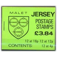 JERSEY - C-364 (1988)-BRASÕES DAS FAMÍLIAS DE JERSEY CADERNETA DE 3.80,CONTENDO 2 BLOCOS DE 6 SELOS DO 4P (240A) - ANO 2013 