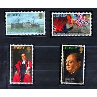 JERSEY - Y 20/23 (1970) - 25 ANIVERSARIO DA LIBERAÇÃO - SERIE 4 SELOS MINT